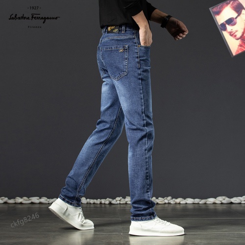 Replica Salvatore Ferragamo Jeans For Men #1147304 $42.00 USD for Wholesale