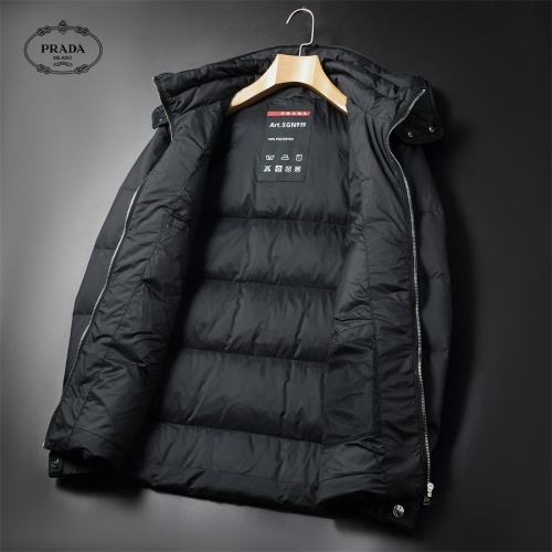 Replica Prada Down Feather Coat Long Sleeved For Men #1147652 $132.00 USD for Wholesale