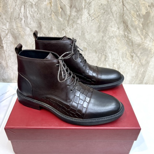 Replica Salvatore Ferragamo Boots For Men #1148072 $125.00 USD for Wholesale