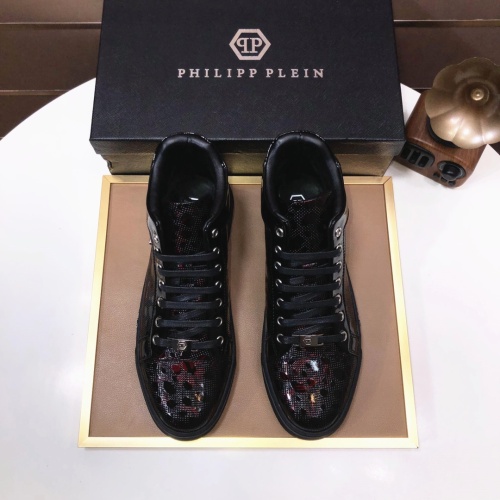 Replica Philipp Plein PP High Tops Shoes For Men #1148177 $88.00 USD for Wholesale