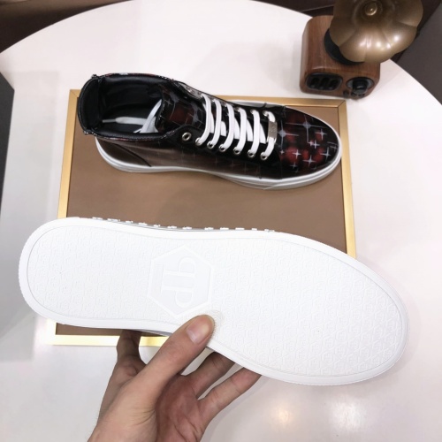 Replica Philipp Plein PP High Tops Shoes For Men #1148183 $88.00 USD for Wholesale
