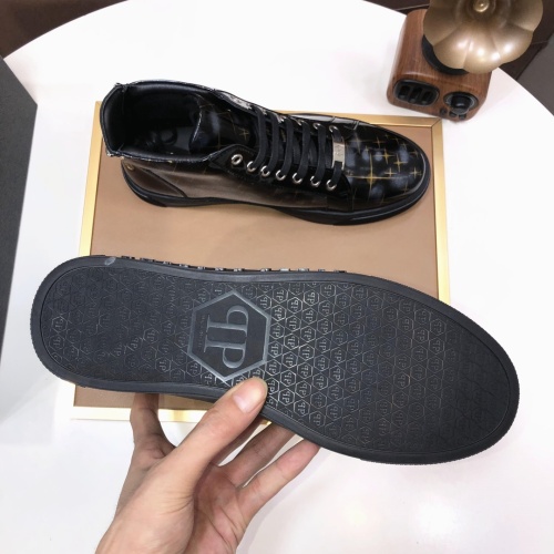 Replica Philipp Plein PP High Tops Shoes For Men #1148184 $88.00 USD for Wholesale