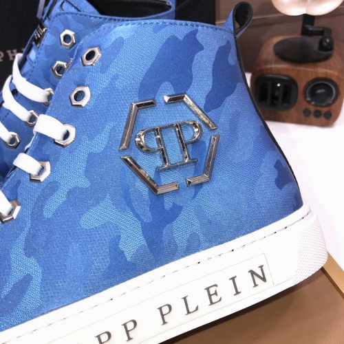 Replica Philipp Plein PP High Tops Shoes For Men #1148192 $88.00 USD for Wholesale