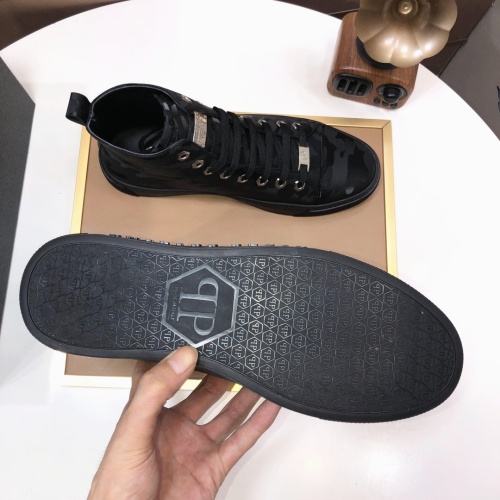 Replica Philipp Plein PP High Tops Shoes For Men #1148194 $88.00 USD for Wholesale