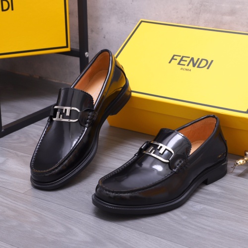 Fendi Leather Shoes For Men #1148211 $88.00 USD, Wholesale Replica Fendi Leather Shoes