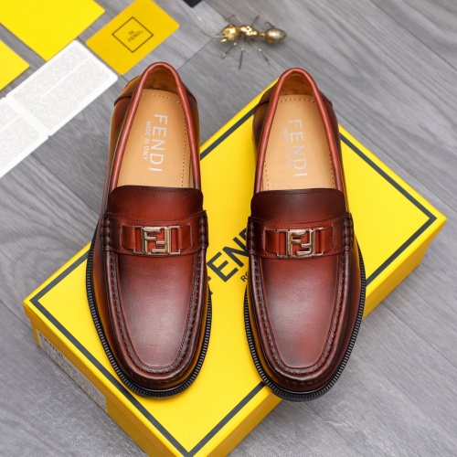 Replica Fendi Leather Shoes For Men #1148213 $88.00 USD for Wholesale