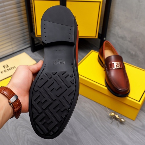 Replica Fendi Leather Shoes For Men #1148213 $88.00 USD for Wholesale