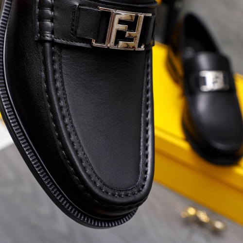 Replica Fendi Leather Shoes For Men #1148215 $88.00 USD for Wholesale
