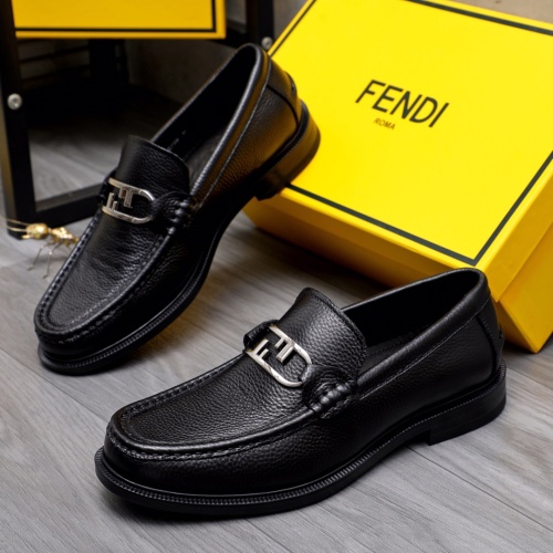 Fendi Leather Shoes For Men #1148217 $88.00 USD, Wholesale Replica Fendi Leather Shoes