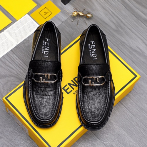 Replica Fendi Leather Shoes For Men #1148217 $88.00 USD for Wholesale