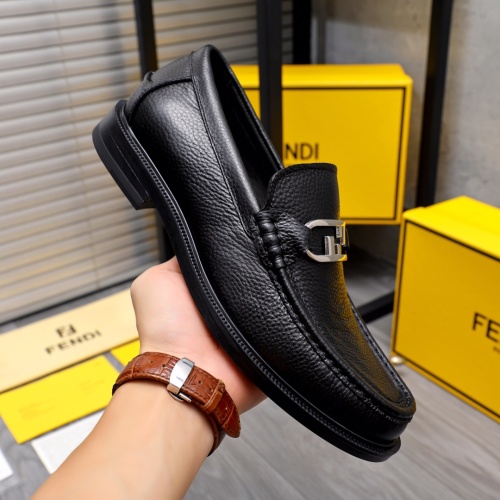 Replica Fendi Leather Shoes For Men #1148217 $88.00 USD for Wholesale