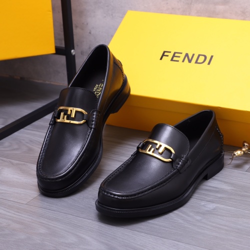 Fendi Leather Shoes For Men #1148219 $80.00 USD, Wholesale Replica Fendi Leather Shoes