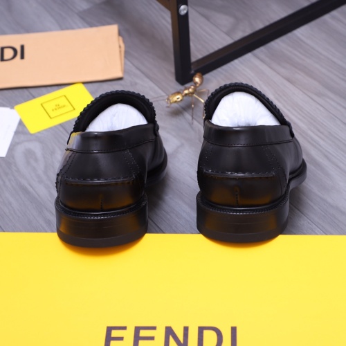 Replica Fendi Leather Shoes For Men #1148220 $80.00 USD for Wholesale