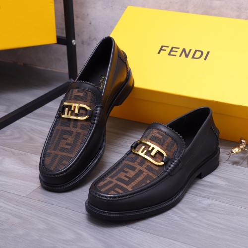Fendi Leather Shoes For Men #1148221 $80.00 USD, Wholesale Replica Fendi Leather Shoes