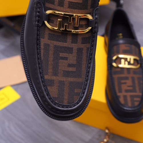 Replica Fendi Leather Shoes For Men #1148221 $80.00 USD for Wholesale
