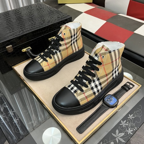 Burberry High Tops Shoes For Men #1148267 $76.00 USD, Wholesale Replica Burberry High Tops Shoes