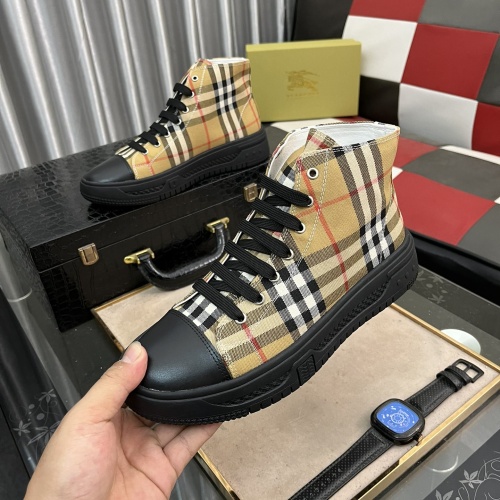 Replica Burberry High Tops Shoes For Men #1148267 $76.00 USD for Wholesale