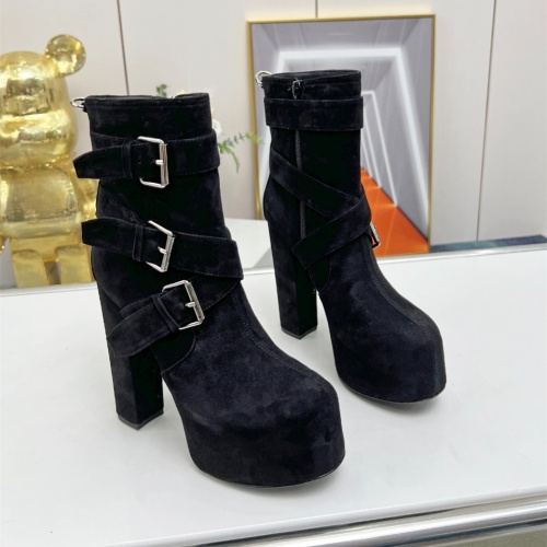 Replica Yves Saint Laurent YSL Boots For Women #1148368 $160.00 USD for Wholesale