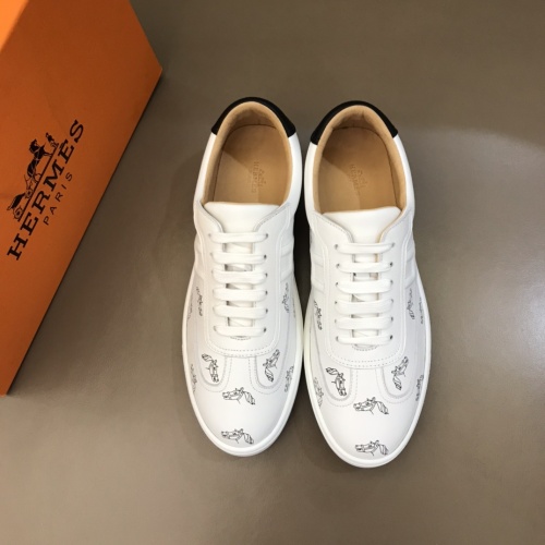 Replica Hermes Casual Shoes For Men #1148444 $72.00 USD for Wholesale