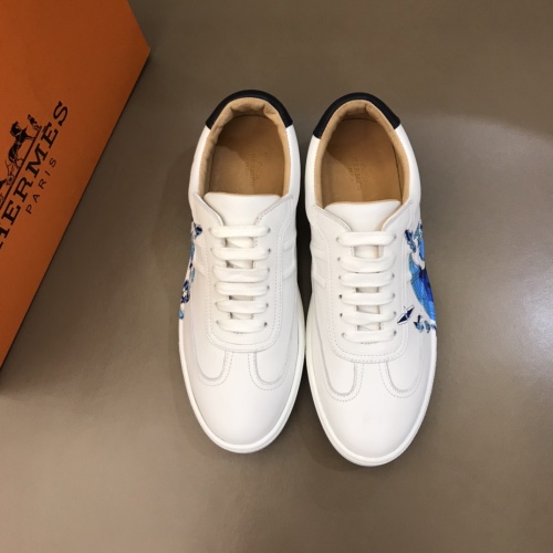 Replica Hermes Casual Shoes For Men #1148446 $76.00 USD for Wholesale