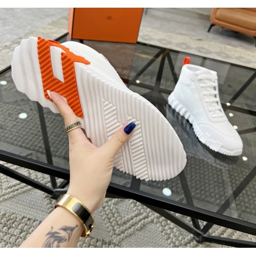 Replica Hermes High Tops Shoes For Men #1148457 $82.00 USD for Wholesale
