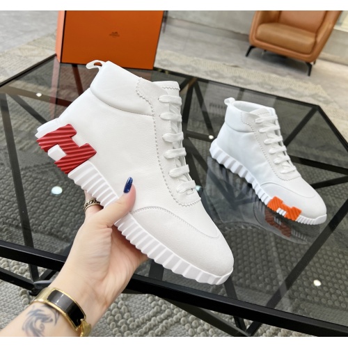 Replica Hermes High Tops Shoes For Men #1148461 $82.00 USD for Wholesale