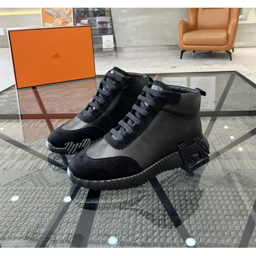 Hermes High Tops Shoes For Men #1148465 $82.00 USD, Wholesale Replica Hermes High Tops Shoes