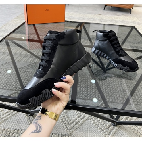 Replica Hermes High Tops Shoes For Men #1148465 $82.00 USD for Wholesale