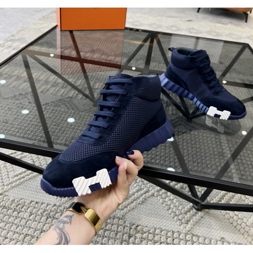 Replica Hermes High Tops Shoes For Men #1148466 $82.00 USD for Wholesale