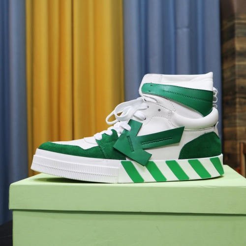 Replica Off-White High Tops Shoes For Men #1148584 $105.00 USD for Wholesale