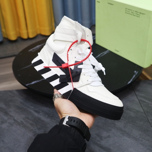 Replica Off-White High Tops Shoes For Men #1148587 $105.00 USD for Wholesale