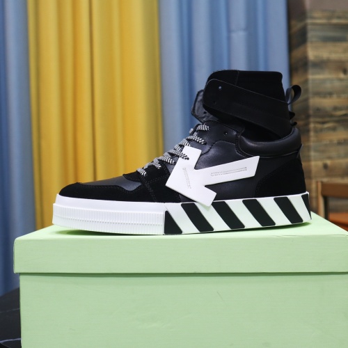 Replica Off-White High Tops Shoes For Men #1148590 $105.00 USD for Wholesale