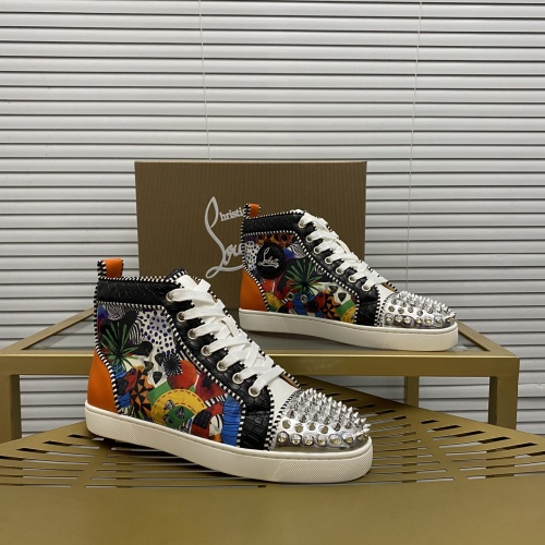 Christian Louboutin High Top Shoes For Men #1148673 $92.00 USD, Wholesale Replica Christian Louboutin High Top Shoes