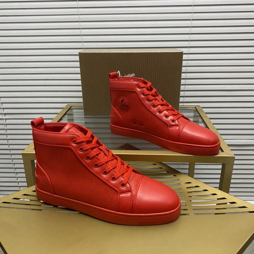 Christian Louboutin High Top Shoes For Men #1148708 $96.00 USD, Wholesale Replica Christian Louboutin High Top Shoes