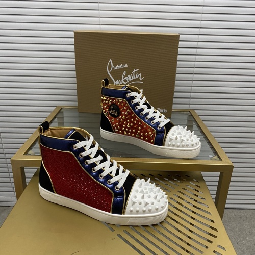 Christian Louboutin High Top Shoes For Men #1148722 $98.00 USD, Wholesale Replica Christian Louboutin High Top Shoes
