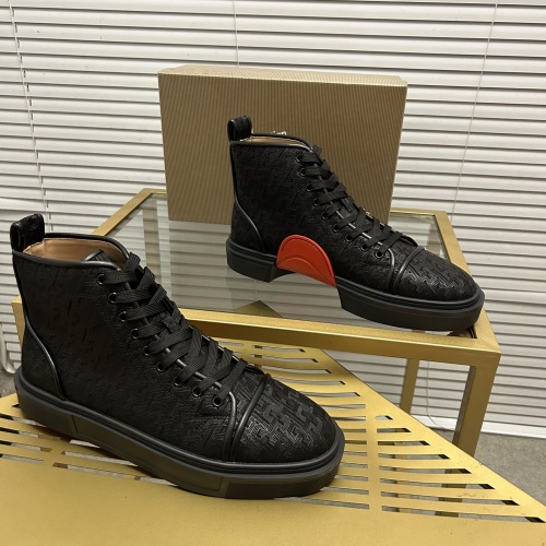 Christian Louboutin High Top Shoes For Men #1148731 $98.00 USD, Wholesale Replica Christian Louboutin High Top Shoes