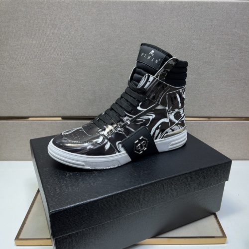 Replica Philipp Plein PP High Tops Shoes For Men #1148769 $122.00 USD for Wholesale