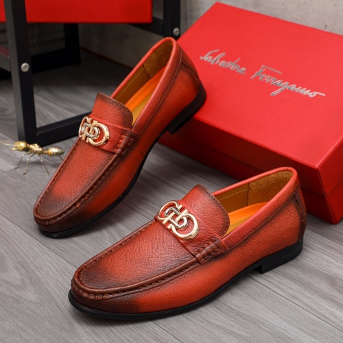 Salvatore Ferragamo Leather Shoes For Men #1148778 $85.00 USD, Wholesale Replica Salvatore Ferragamo Leather Shoes