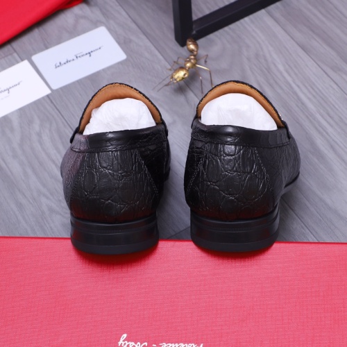 Replica Salvatore Ferragamo Leather Shoes For Men #1148799 $82.00 USD for Wholesale