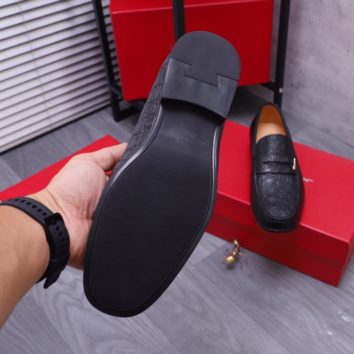Replica Salvatore Ferragamo Leather Shoes For Men #1148799 $82.00 USD for Wholesale