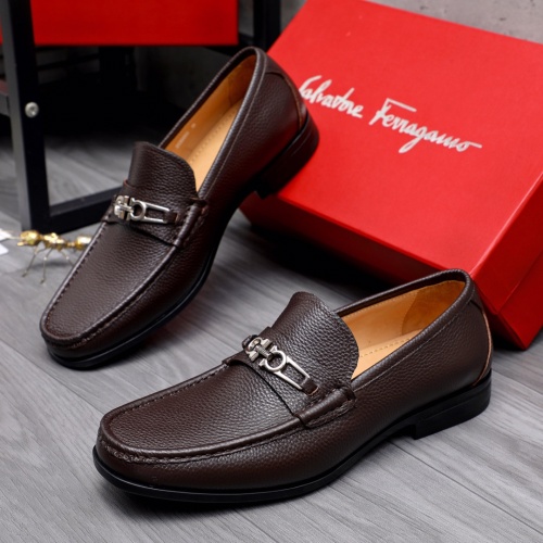 Salvatore Ferragamo Leather Shoes For Men #1148802 $88.00 USD, Wholesale Replica Salvatore Ferragamo Leather Shoes