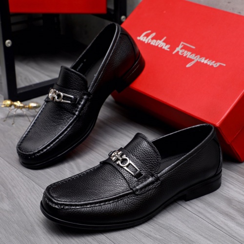 Salvatore Ferragamo Leather Shoes For Men #1148803 $88.00 USD, Wholesale Replica Salvatore Ferragamo Leather Shoes