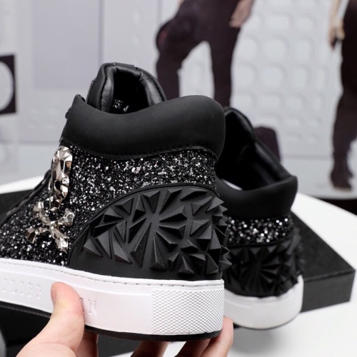 Replica Philipp Plein PP High Tops Shoes For Men #1148884 $80.00 USD for Wholesale