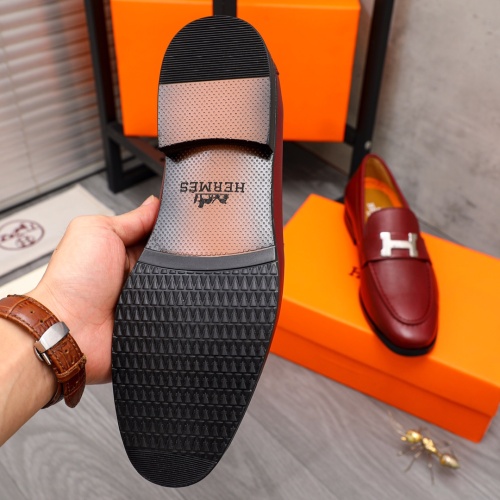 Replica Hermes Leather Shoes For Men #1149004 $85.00 USD for Wholesale