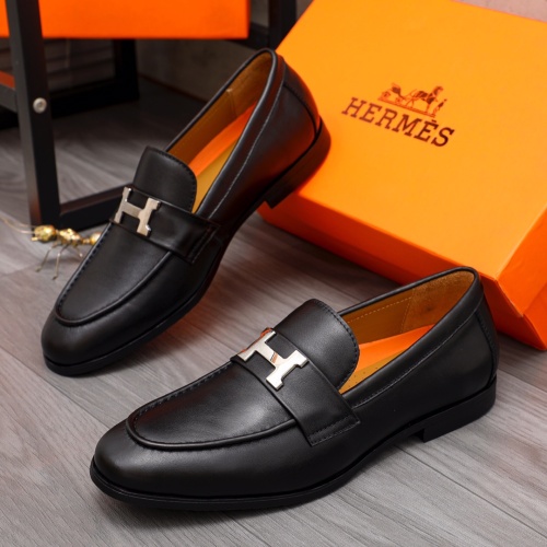 Hermes Leather Shoes For Men #1149005 $85.00 USD, Wholesale Replica Hermes Leather Shoes