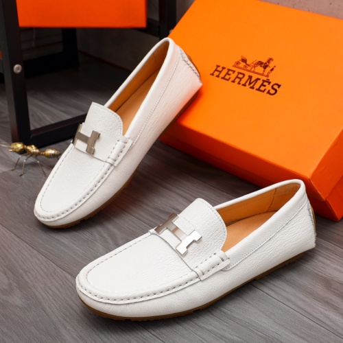 Hermes Leather Shoes For Men #1149006 $68.00 USD, Wholesale Replica Hermes Leather Shoes