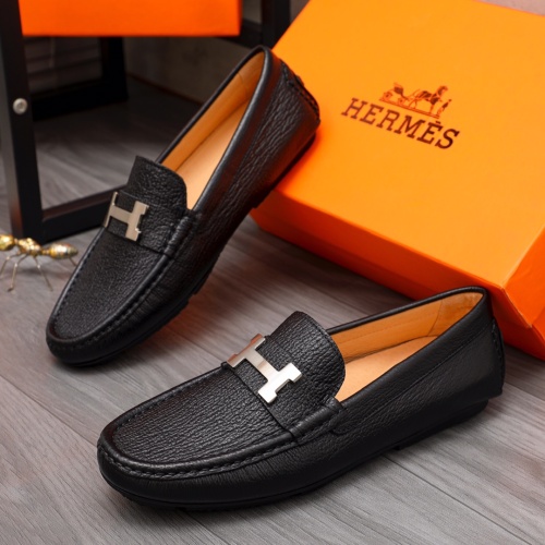 Hermes Leather Shoes For Men #1149008 $68.00 USD, Wholesale Replica Hermes Leather Shoes
