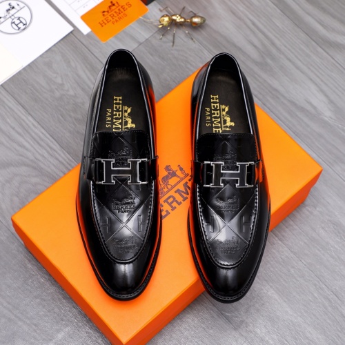 Replica Hermes Leather Shoes For Men #1149010 $82.00 USD for Wholesale
