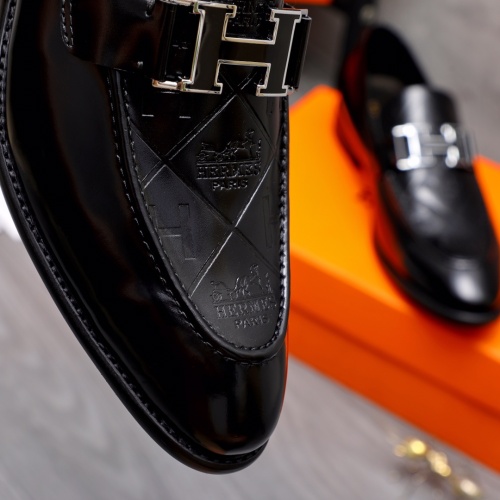 Replica Hermes Leather Shoes For Men #1149010 $82.00 USD for Wholesale