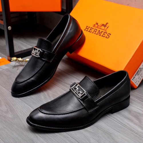 Hermes Leather Shoes For Men #1149011 $82.00 USD, Wholesale Replica Hermes Leather Shoes